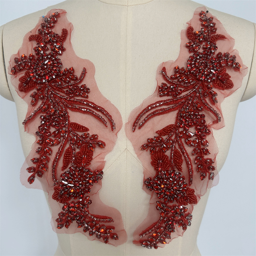 1 Pasang Patch Aplikasi Krista - Embroidery Abaya ulasan dan harga