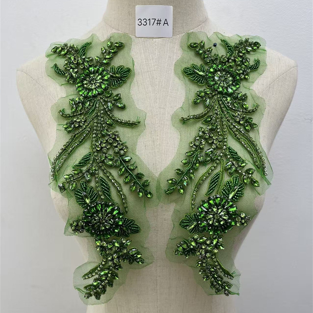1 Pasang Patch Aplikasi Krista - Embroidery Abaya ulasan dan harga