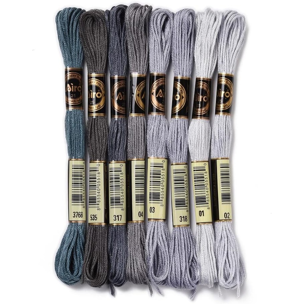 8 Gulungan 70 Yard Gelang Pers - Embroidery Gradient ulasan dan harga