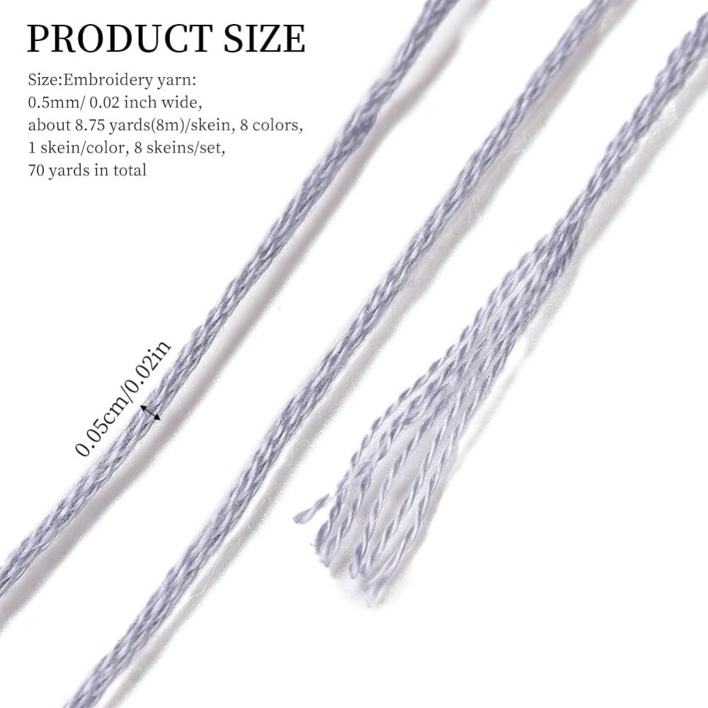 8 Gulungan 70 Yard Gelang Pers - Embroidery Gradient ulasan dan harga