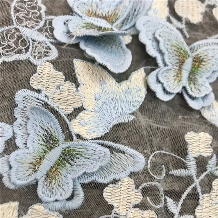 Kain Sutra Susu Bordir Kupu-ku - Embroidery Abaya ulasan dan harga