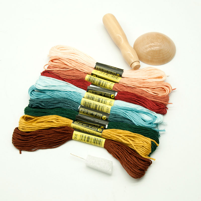 Darning Perlengkapan Kit Kayu  - Embroidery Egg ulasan dan harga