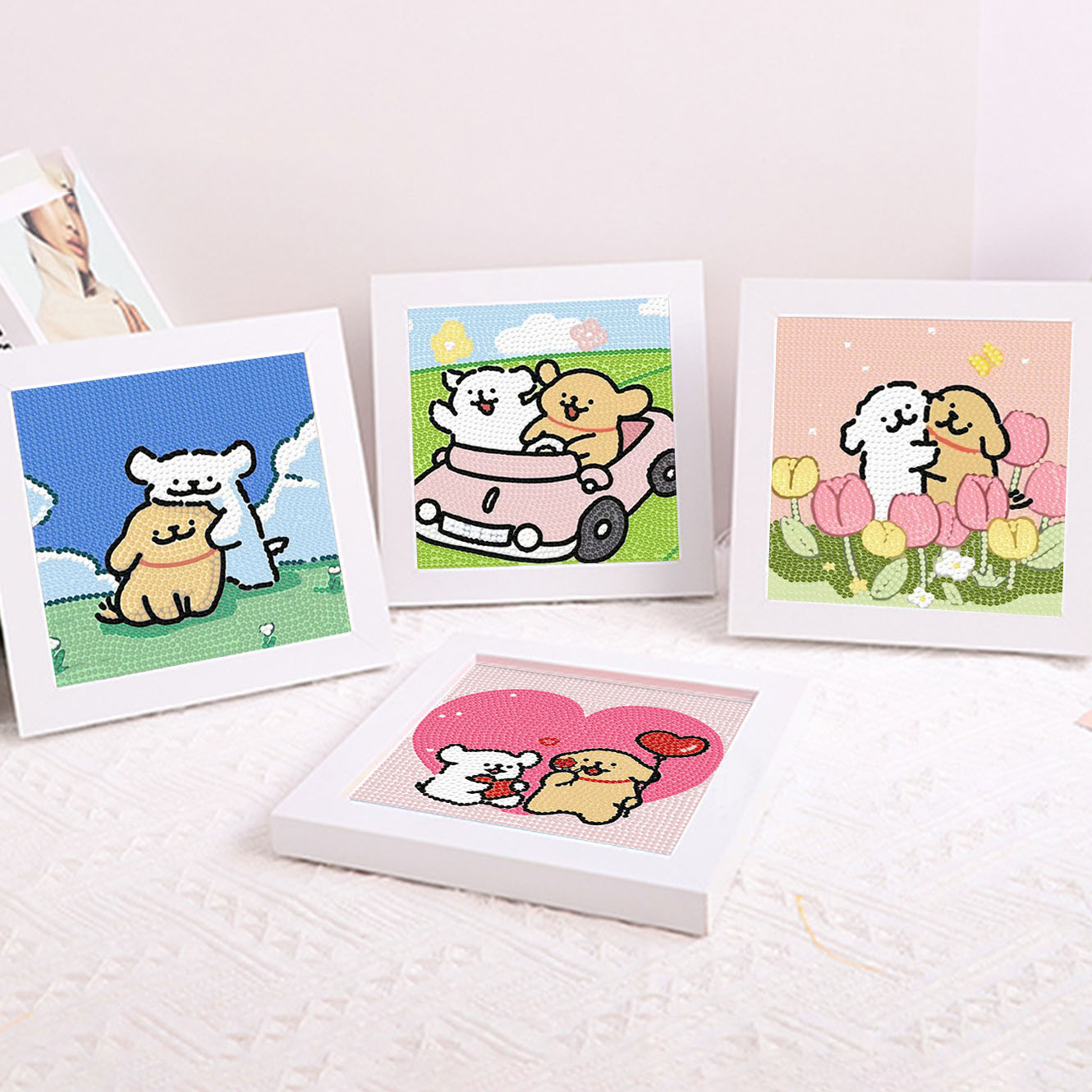 Lukisan Dekoratif Bingkai Berl - Embroidery Ideas ulasan dan harga