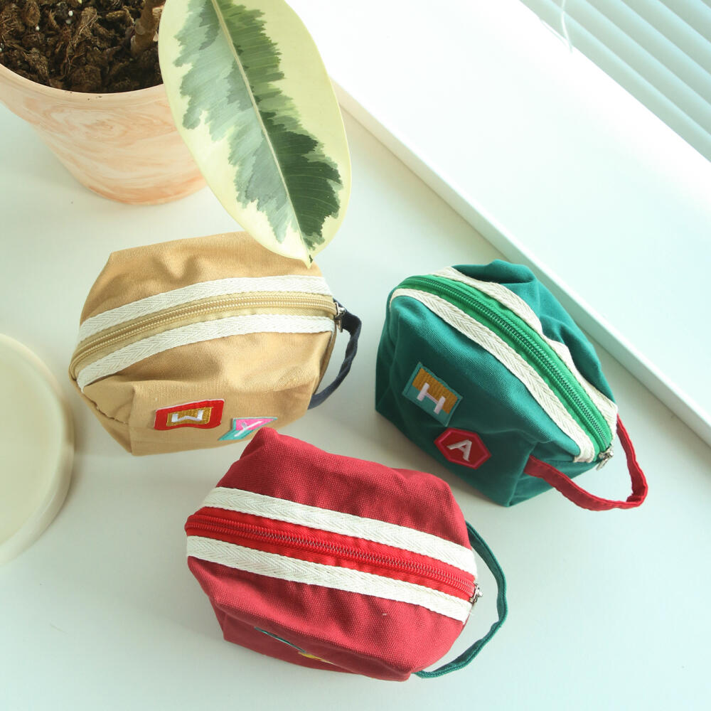 Dompet Kanvas Mini Bordir Inis - Embroidery Patch ulasan dan harga