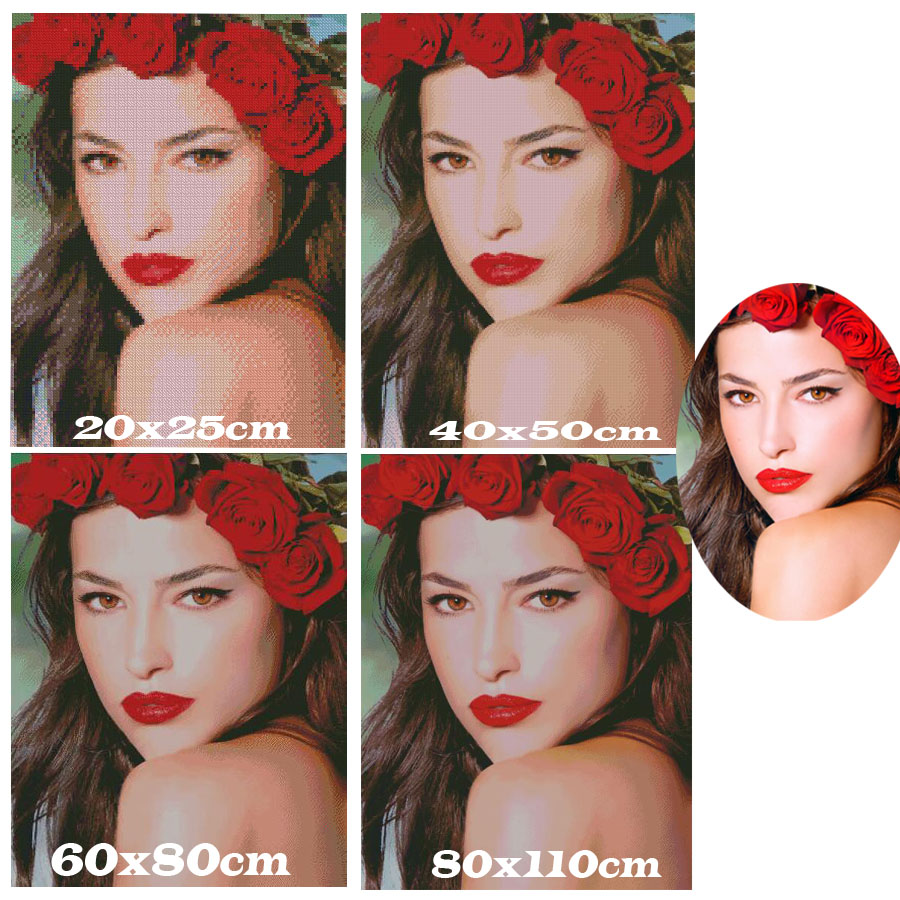 5D DIY Diamond Bordir Seni Mod - Embroidery Lips ulasan dan harga