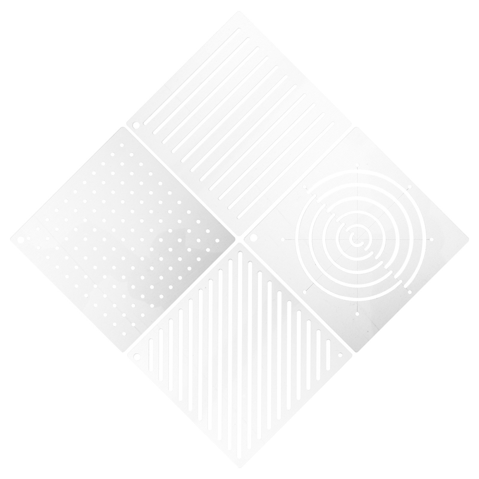 4 Buah Template Quilting Akril - Embroidery Quilting ulasan dan harga
