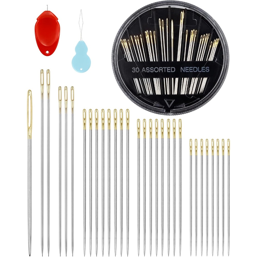 Set Jarum Jahit Tangan Baja 30 - Embroidery Quilting ulasan dan harga