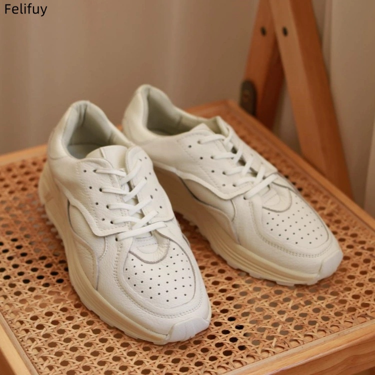Sepatu Kasual Pria Sol Tebal P - Embroidery White ulasan dan harga