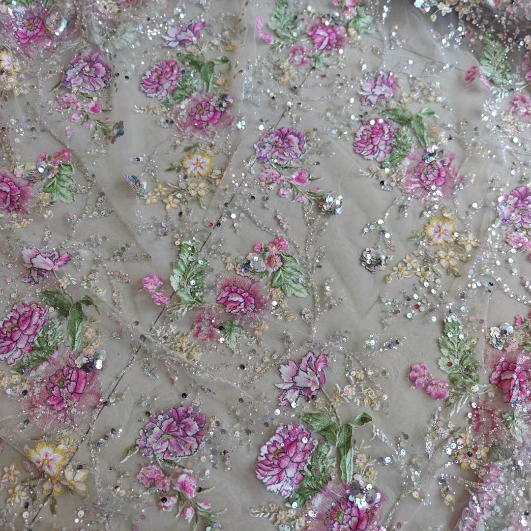Kain Renda Manik-manik Mewah L - Embroidery Gradient ulasan dan harga