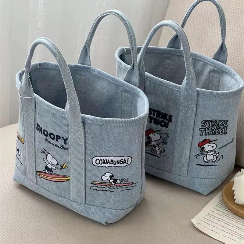 Tas Denim Komik Snoopy Baru, T - Embroidery Service ulasan dan harga