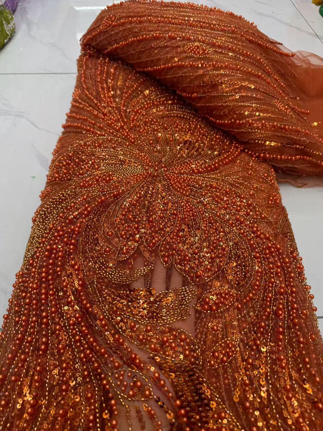 Kain Brokat Payet Afrika 2026  - Embroidery Gradient ulasan dan harga