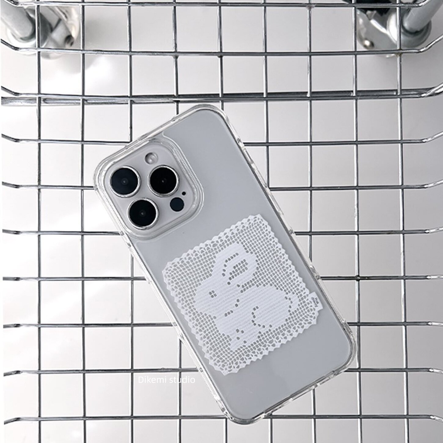 Casing HP Korea Motif Kelinci  - Embroidery White ulasan dan harga