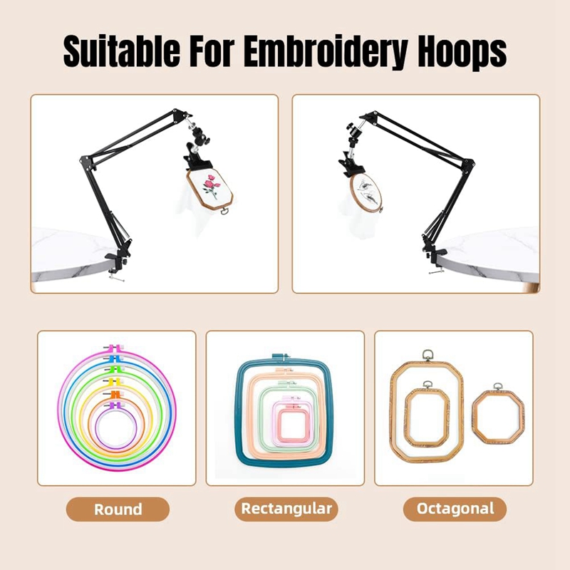 Penyangga Lingkaran Sulaman Cr - Embroidery Hoop Stand ulasan dan harga