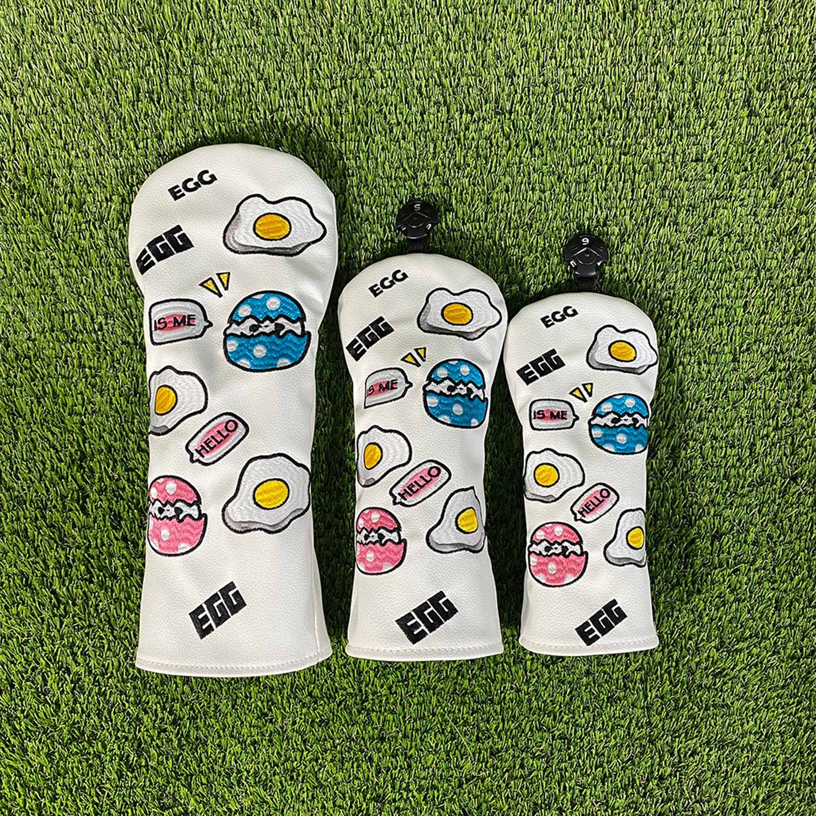 Sarung Kepala Stik Golf Bordir - Embroidery Egg ulasan dan harga