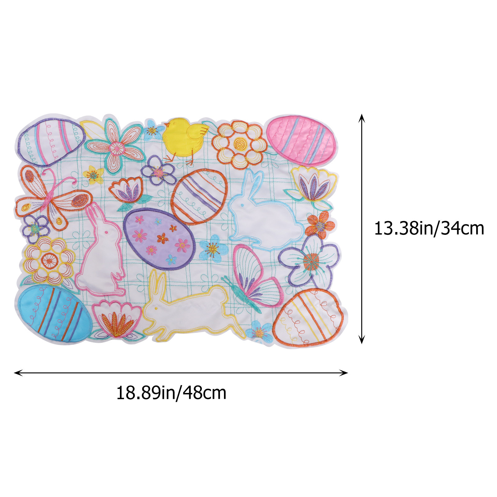 1 Buah Alas Meja Telur Paskah  - Embroidery Egg ulasan dan harga