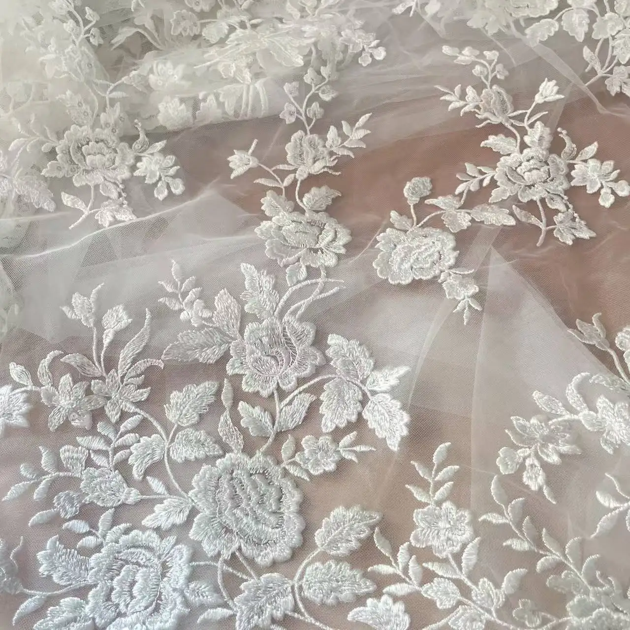 Kain Renda Bordir Prancis, Bun - Embroidery Abaya ulasan dan harga