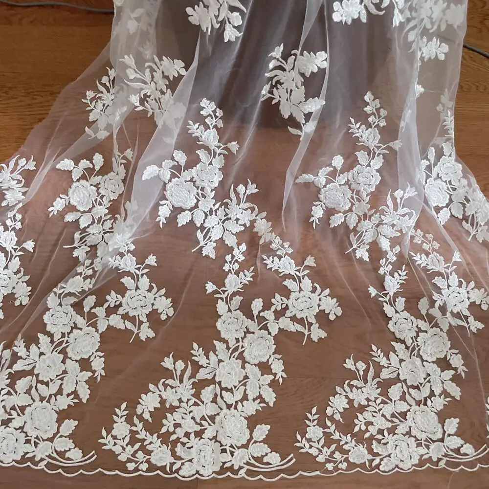 Kain Renda Bordir Prancis, Bun - Embroidery Abaya ulasan dan harga