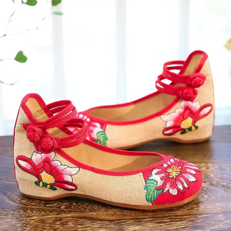 Sepatu Kain Bordir Wedges Wani - Embroidery Skirt ulasan dan harga